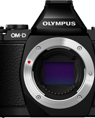Olympus OM-D E-M5 16MP Live MOS Mirrorless Digital Camera with 3.0-Inch Tilting OLED Touchscreen [Body Only] Premium Black