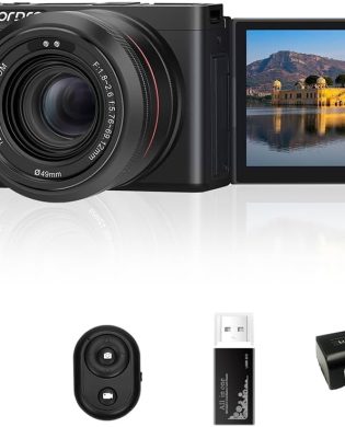 ORDRO G730 5K Mirrorless Camera 12x Optical Zoom, 3.2" Vari-Angle Touchscreen, Auto/Manual Focus for Vlogging and Photography